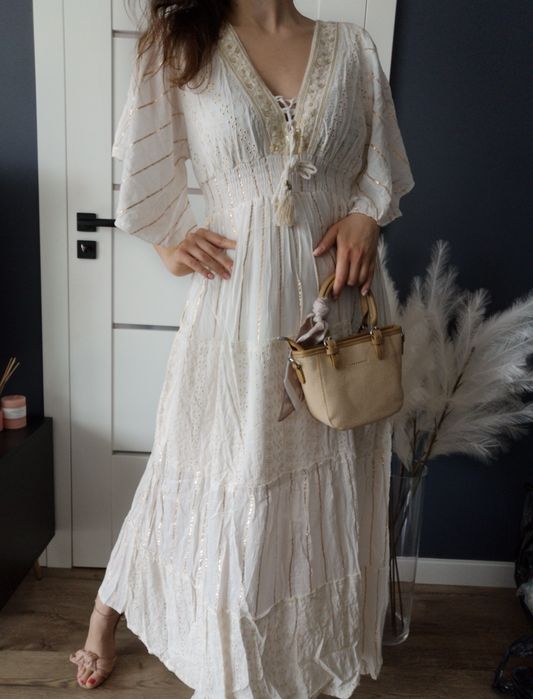 Śliczna kobieca sukienka boho M-3xl