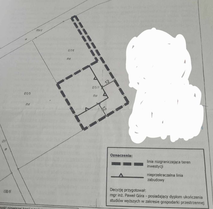 Sprzedam działke budowlaną