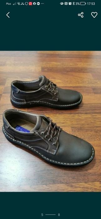 Skórzane Buty Męskie Lekkie Wygodne Comfort