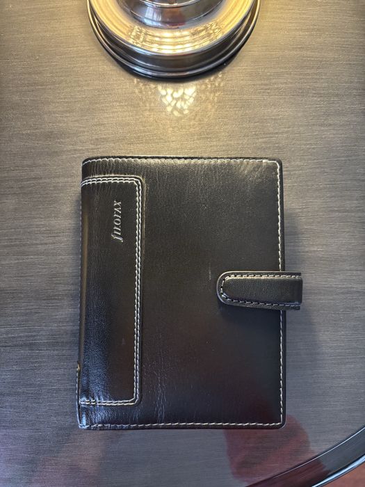 Organizador Filofax Holborn preto (tamanho pocket)