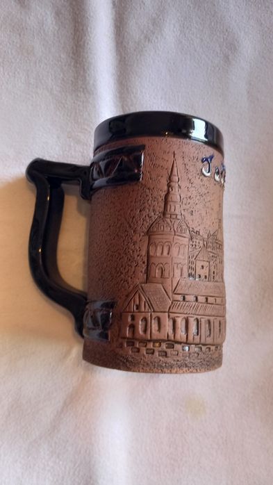Caneca de cerâmica terracota  lembrança de Tallinn
