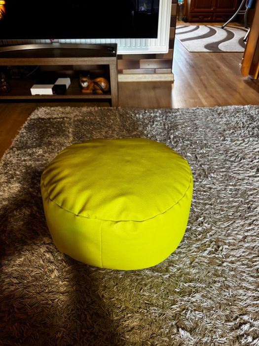 4 pufy ze skóry ekologicznej  za 1oo