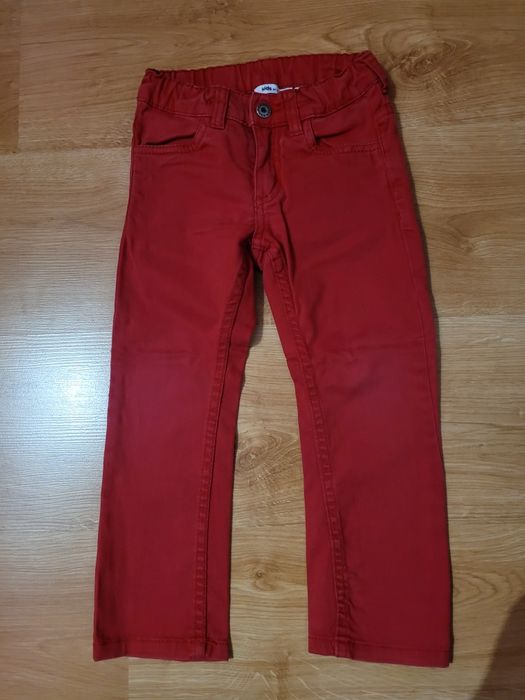 NEXT - jeansy dla dziewczynki rozmiar 98 i czerwone jeansy GRATIS.
