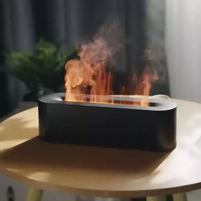 Зволожувач повітря / Ультразвуковий зволожувач з ефектом полум'я