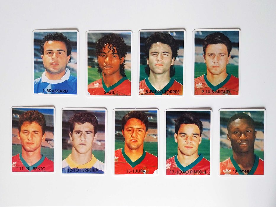 9 calendários CAMPEONATO MUNDIAL de JUNIORES 91 | lote futebol 1992