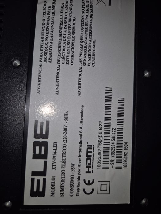 Televisão Elbe 19"
