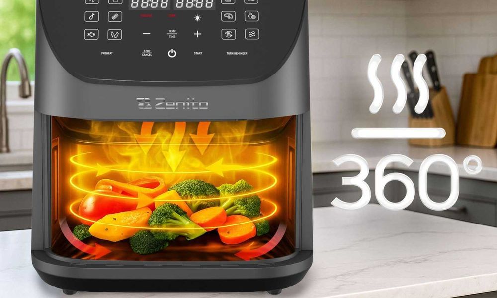 Frytkownica beztłuszczowa AIRFRYER frytownica 8L duża 2000W 14 programów
