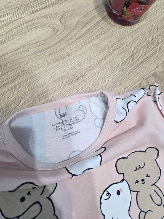 Bluzka r. 122/128 h&m koszulka z długim rękawem