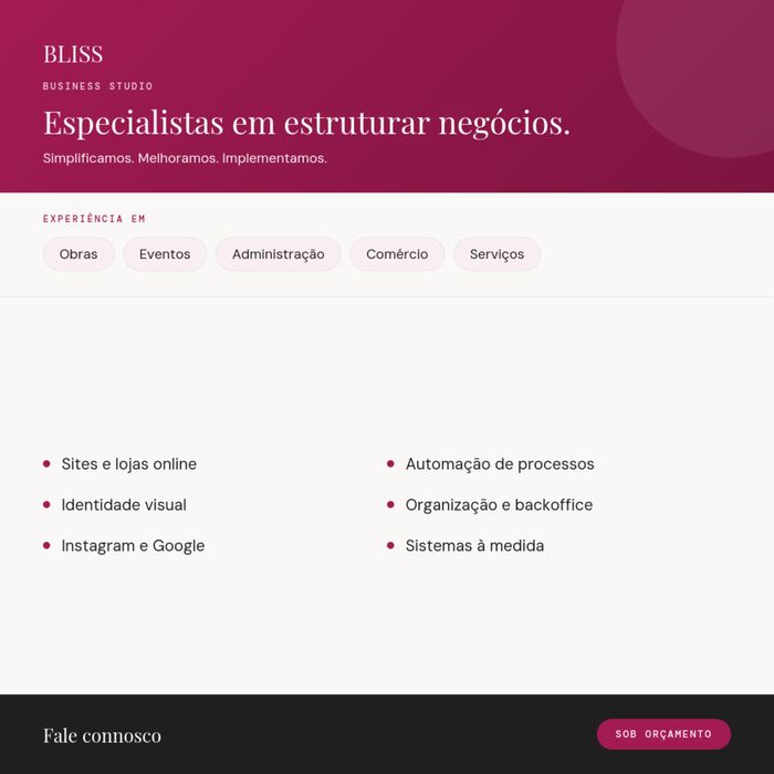 Criação de Sites | Automação de processos| Redes Sociais