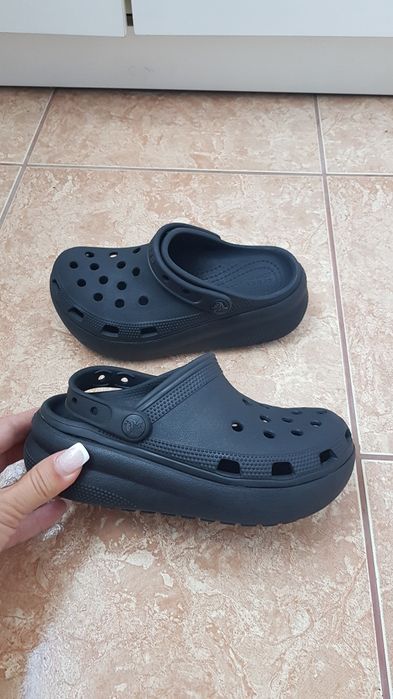Стильные черные кроксы крокси сабо клоги шлепки шльопки сандалии Crocs