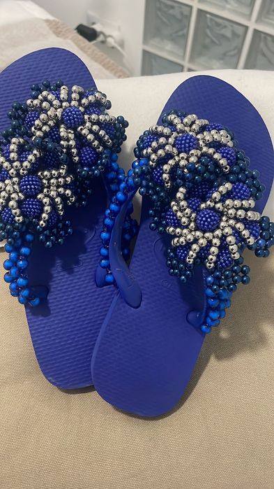 Chinelas trabalhadas varios modelos