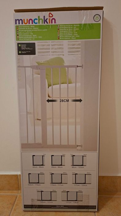 Grade de segurança / barreira de criança da Munchkin + extensor