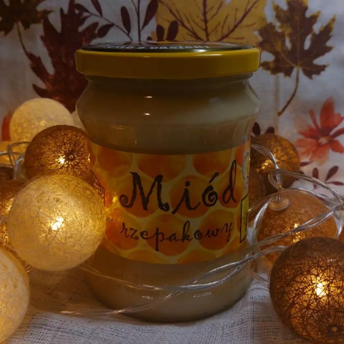 Miód pszeli z domowej pasieki, 650g/słoik