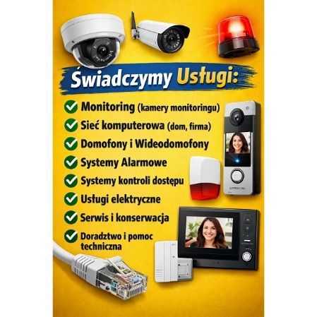 Domofony  Wideodomofony Kamery Alarm Instalacja Serwis Konserwacja