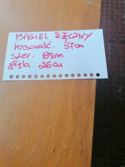 Magiel ręczny retro.