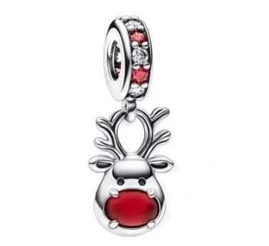 Charms zawieszka Murano Renifer srebro 925 beads koralik ze srebra