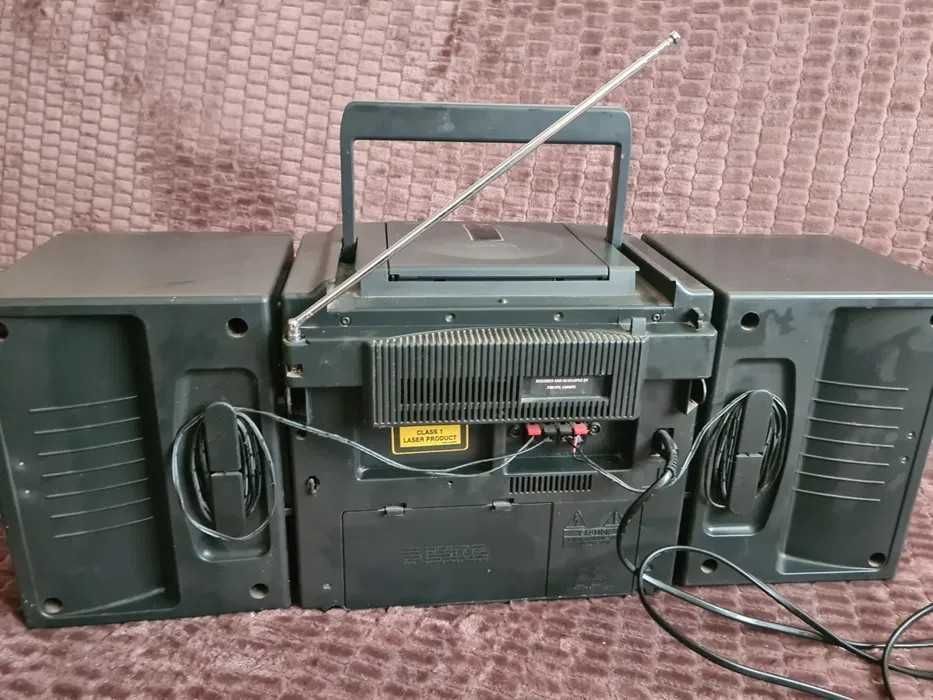 Aparelhagem Philips AZ9020 CD Stereo c/ Caixa e Manual (Anos 90)