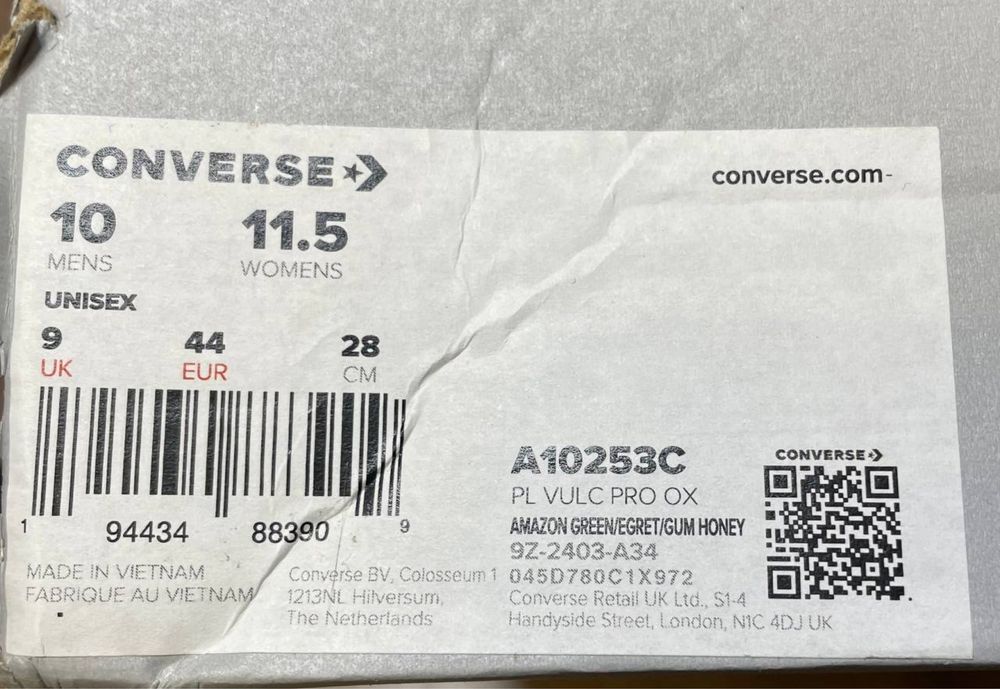 Кросівки Converse CONS PL Vulc Pro Ox. Розмір 44. Оригінал!!!
