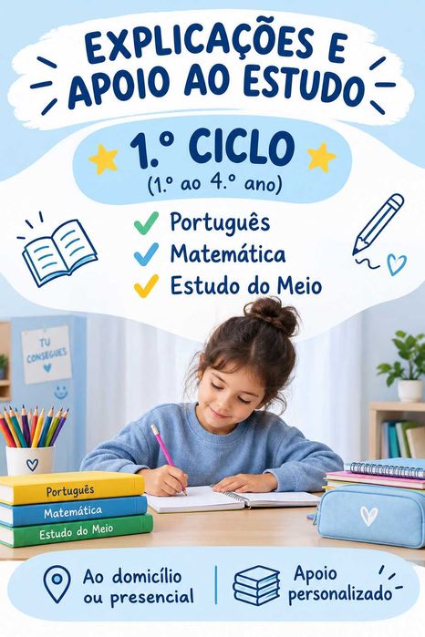 Explicações de 1.º Ciclo