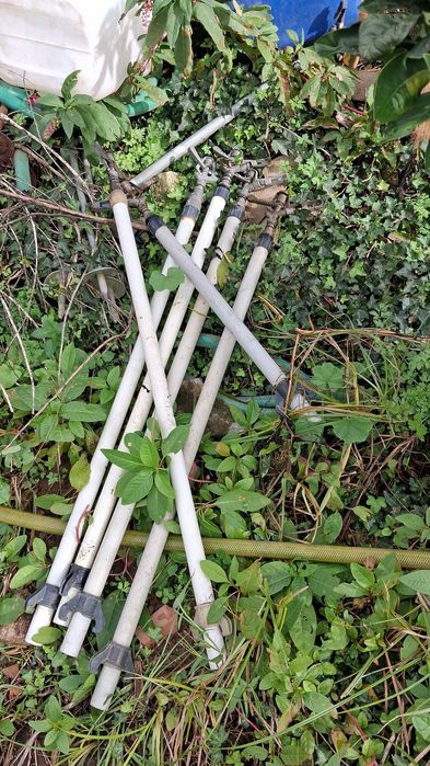 Tubos de rega em pvc e em borracha maleável 2,5" com bicos e aumentos