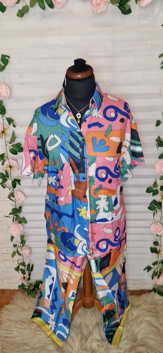 Komplet damski ala satyna