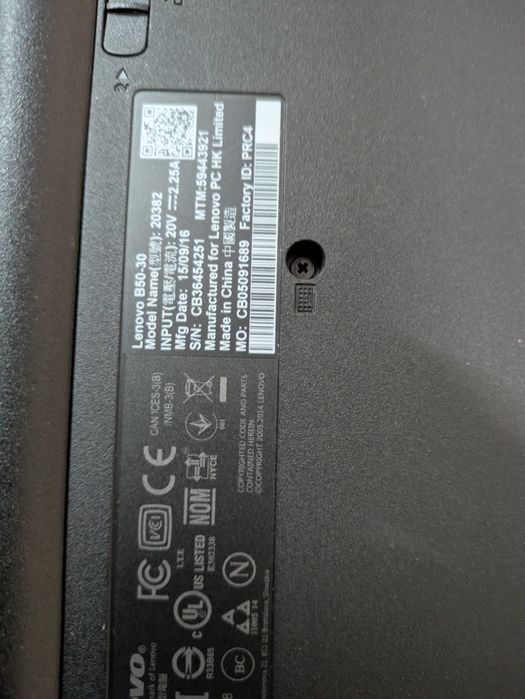 Portatil Lenovo B50 8GB ram 256SSD