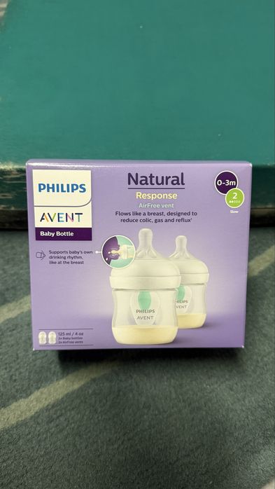 Pack 2 Biberões Philips Avent Natural Response 125 ml