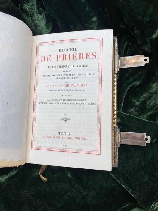 Recueil De Prières Meditations Lectures - C.sse De Flavigny 1a ed 1868