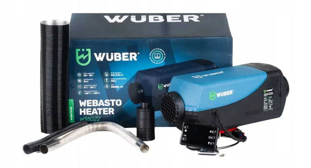 Автономка дизельна 5 квт Wuber,дизельний обігрівач 5 кВт 12В, Вебасто