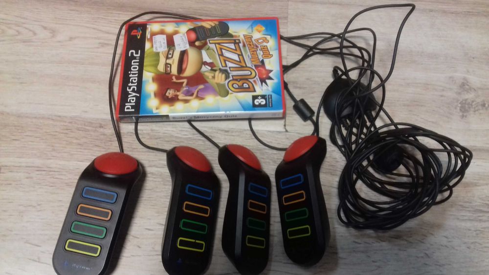 Buzz Muzyczny Quiz ps2 + buzzery 4 szt, sklep tychy, wymiana