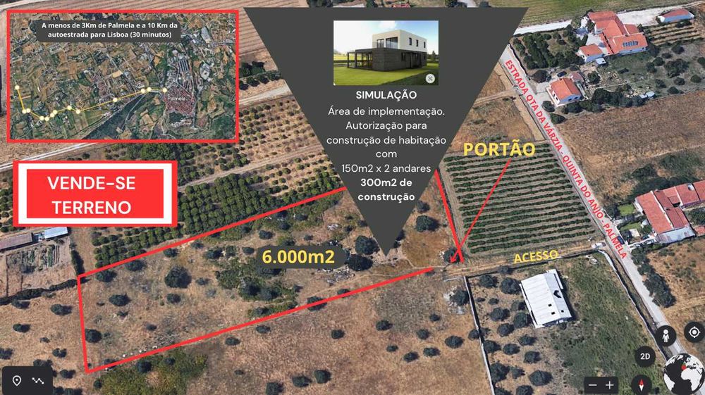 Terreno para construção de moradia isolada Quinta do Anjo Quinta do