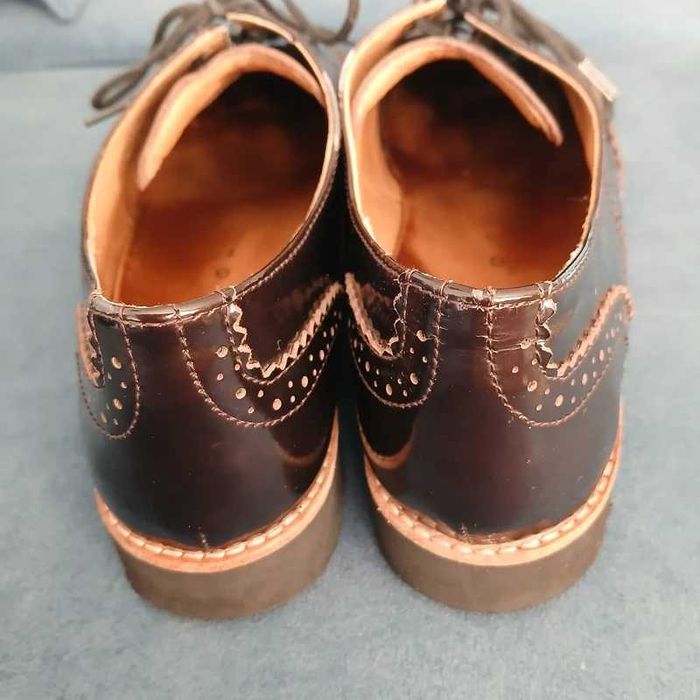 Półbuty Gabor Comfort – Skóra Lakierowana, Brogsy – Rozmiar 41 (7.5)