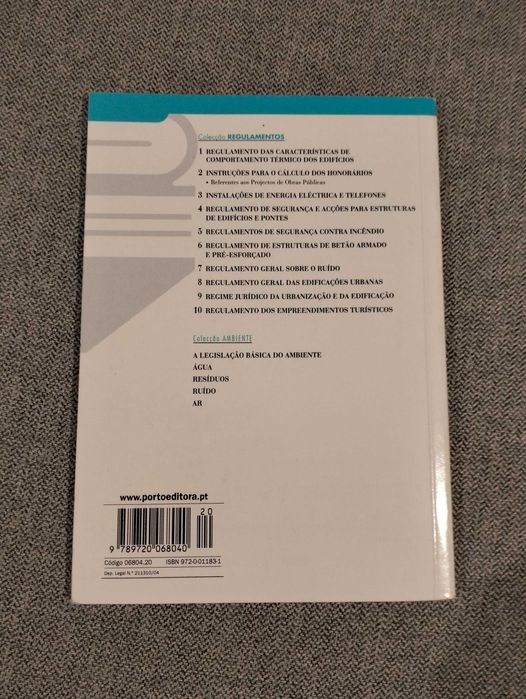 Regulamento segurança e acções para estruturas de edifícios e pontes
