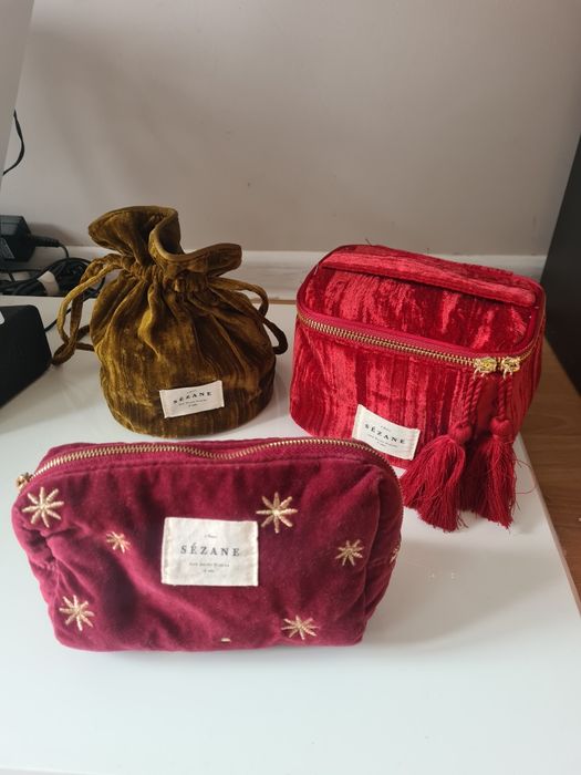 Sezane kosmetyczka czerwona