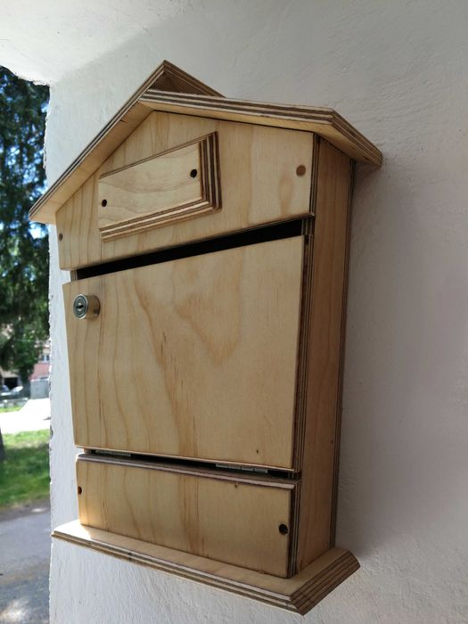 Skrzynka na listy z drewna - RĘKODZIEŁO