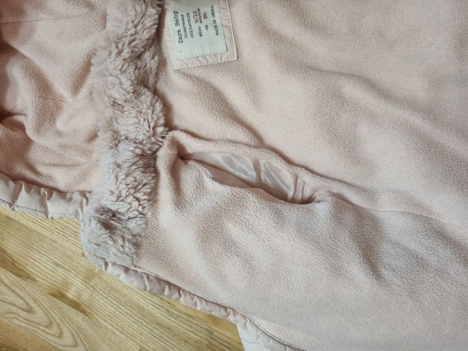 куртка зимова Zara на дівчинку 9-12міс 80р