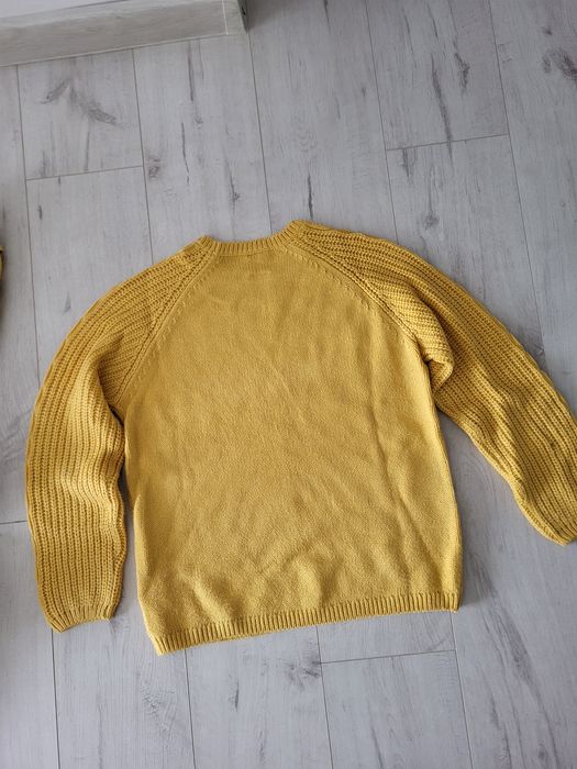 Zestaw bluza ze sweterkiem żółte rozm 38