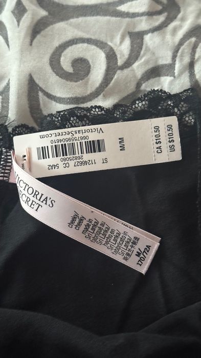 Victoria Secret czarne majtki M
