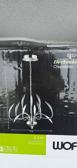 Lampa wisząca żyrandol hamilton
