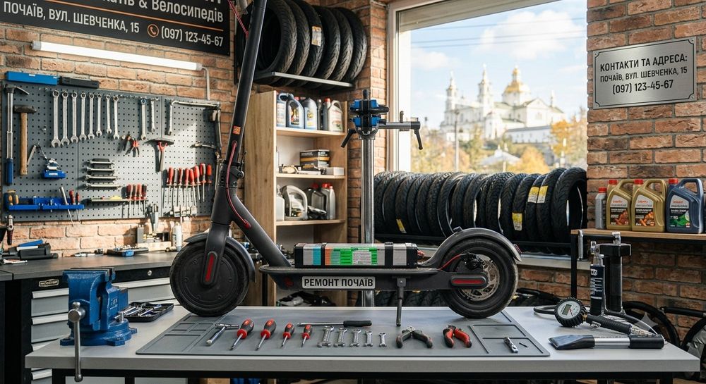 Ремонт електротранспорту самокати електровелосипеди