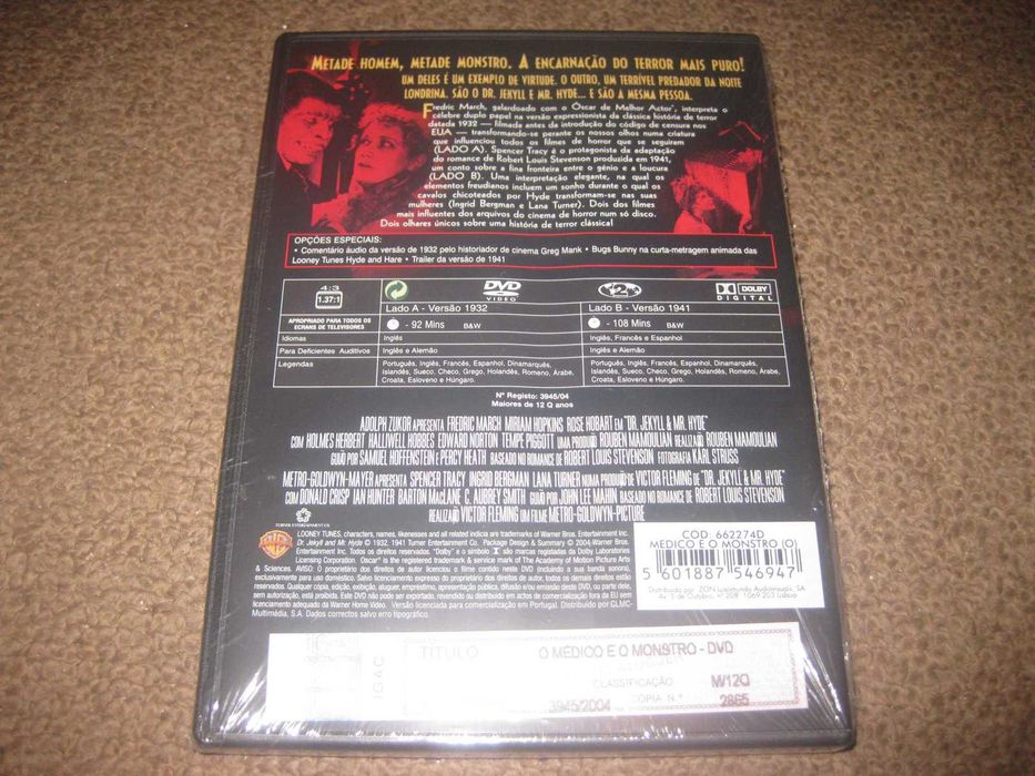 2 Versões "Dr.Jekyll & Mr.Hyde: O Médico e o Monstro" Selado/Raro!
