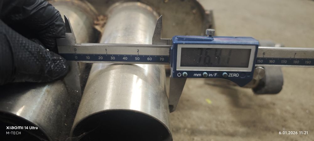 Tłumik wydech końcowy nierdzewka  BMW E60 E61 525d 530d 535d