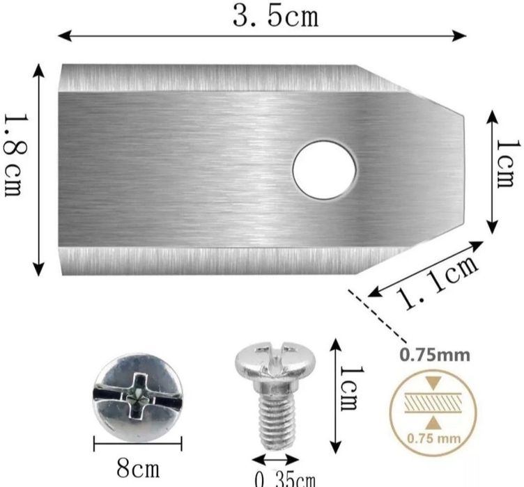 Ostrza noże dla robota koszacego wrox stalko ,cedrus,