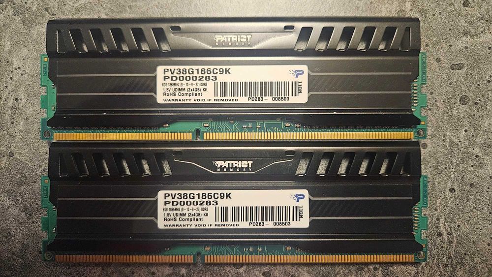 Pamięć Patriot Viper 3, DDR3, 8 GB, 1866MHz, CL9 (PV38G186C9K)