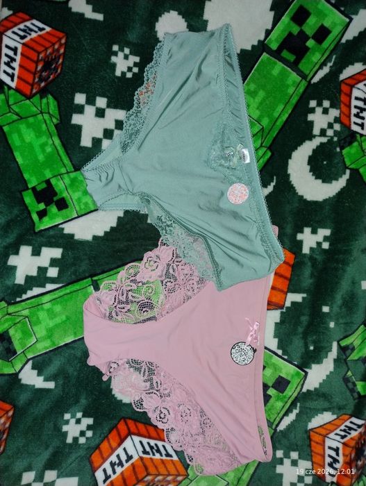 2 pary majtek z koronką Janina curved 46