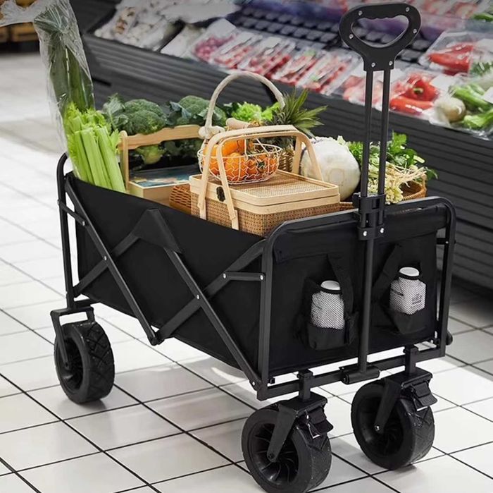 Nowy Wózek Wędkarski Transportowy Plażowy 200KG 150L Koła XXL z Dachem