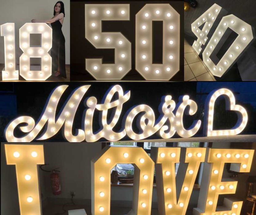 Wynajem Napisy/CYFRY LOVE Miłość, Cyfry 0-9