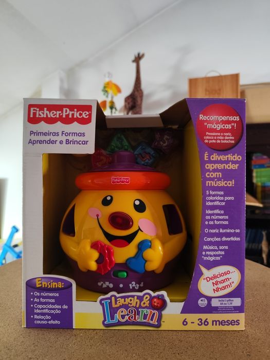 Brinquedo Fisher-Price para aprender números e formas