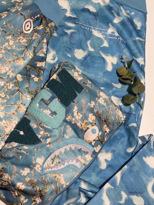 ‼️Без предоплати‼️BAPE Бейп Bape van gogh zip ван гог вангог зіп зип, преміальна якість худі бейп