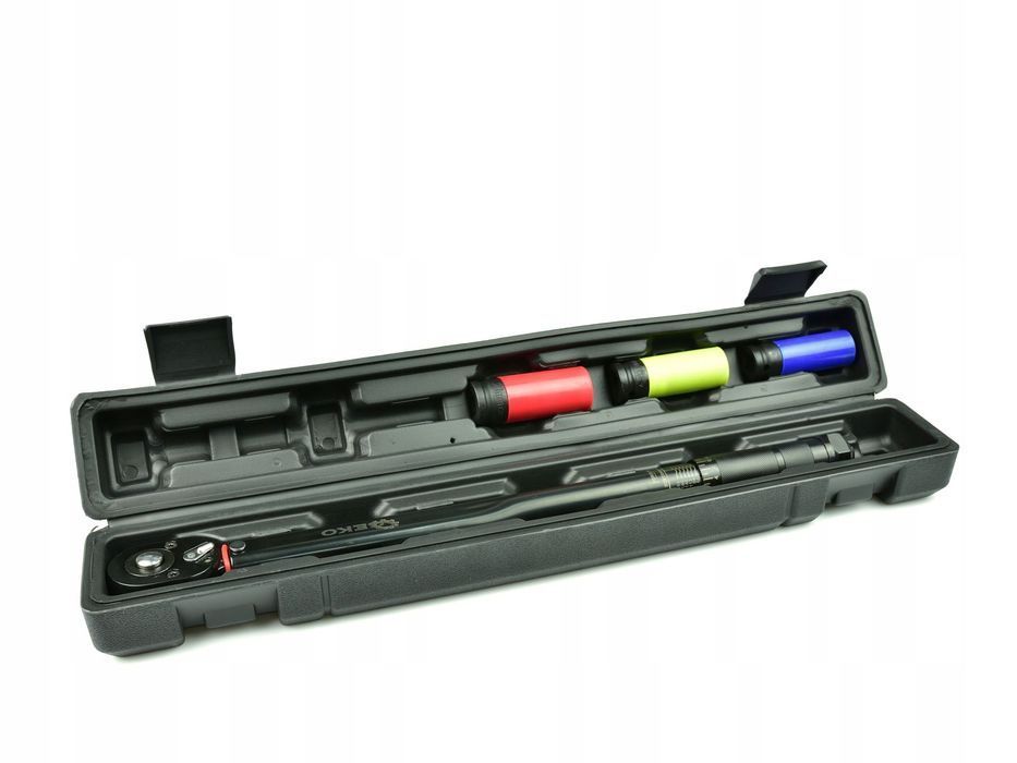 Klucz Dynamometryczny 1/2" 28-210Nm + Nasadki Alu 3El. Black Hd